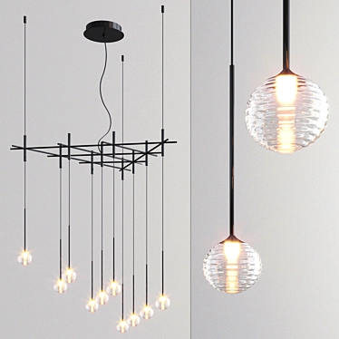 Vibia Algorithm Pendant Light 3D model image 1 