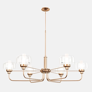 Modern Nola Chandelier: Illuminating Elegance 3D model image 1 