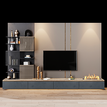 Sleek TV Set with Prosvirinruslan Design 3D model image 1 