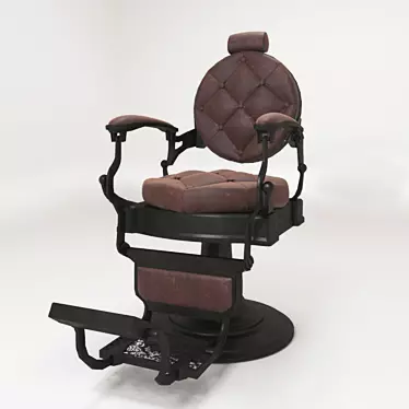 Vintage Barber Chair: Classic Charm 3D model image 1 