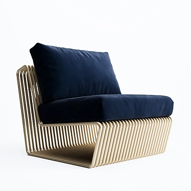 Sleek Rugiano INFINITY Sofa 3D model image 1 