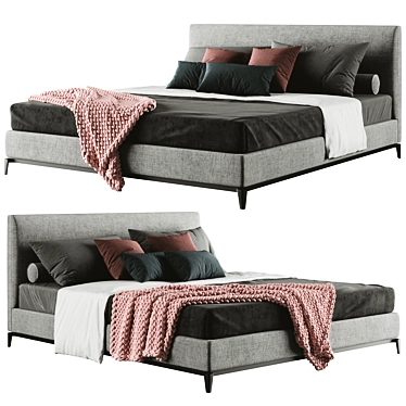 Andersen Bed: Modern Design, High-Quality Materials 3D model image 1 