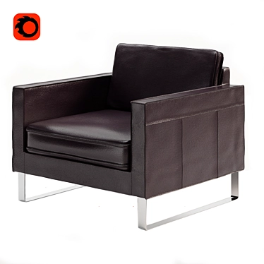 Cozy and Stylish Mellby Armchair 3D model image 1 
