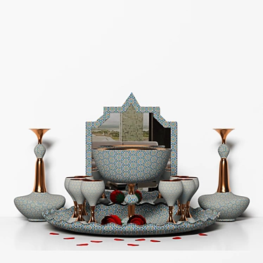 Elegant Decor Set: 991K+ Polygons 3D model image 1 