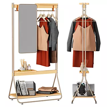 Zaozuo Coatrack: Versatile and Space-Saving 3D model image 1 