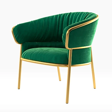 Shu Ying Green Chair: High Quality, Stylish Design 3D model image 1 