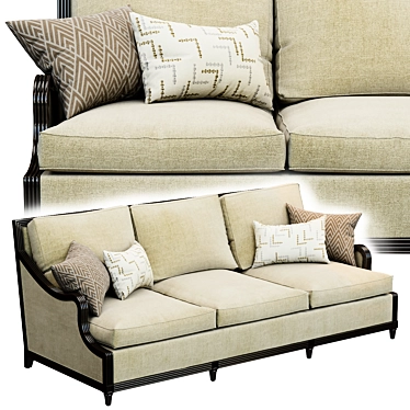 Elegant Morrissey Stuart Sofa 3D model image 1 