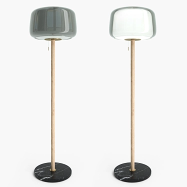 Elegant Evedal Floor Lamp 3D model image 1 