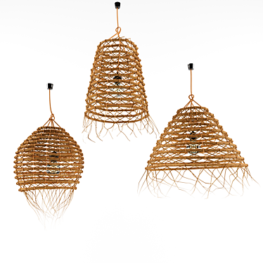 Rattan Palm Fringe Pendant
Bamboo Rattan Fringed Lamp
Rustic Rattan Fringe Pendant 3D model image 1 