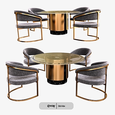 Amos Visionaire: Stylish and Functional Table 3D model image 1 