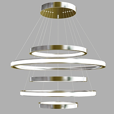 Eurosvet Olympia Modern LED Pendant Light 3D model image 1 