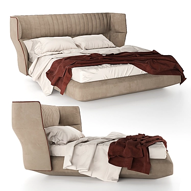 Elegant Dolly Larac Bed 3D model image 1 