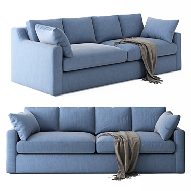 Stylish Albany Sofa: Comfort Meets Elegance 3D model image 1 
