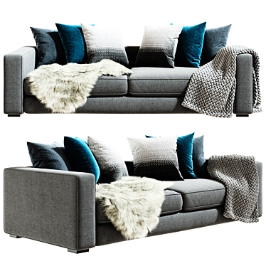 Luxury Cenova Sofa: Next-Level Comfort 3D model image 1 