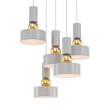 Elegant Void Pendant Light 3D model image 1 