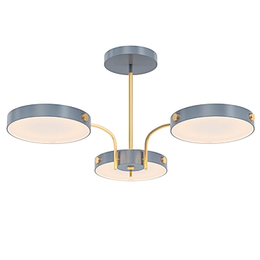 Scandinavian LED Ceiling Chandelier 3D model image 1 