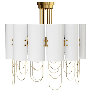 Elegant Niagara Chandelier 3D model image 1 