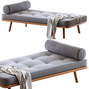 Versatile Daybed: W1800 x H440 x D900mm 3D model image 1 