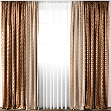 Exquisite Curtain Model 3D model image 1 