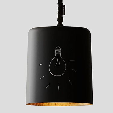 Bin Lavagna Pendant: Modern Artistic Lighting. 3D model image 1 