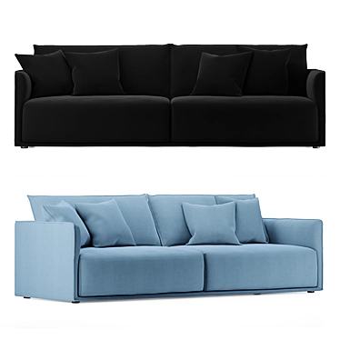Ultimate Comfort 3-Seater Sofa 3D model image 1 