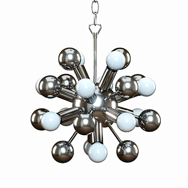 Modern Atom Chandelier, Elegant Design 3D model image 1 