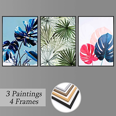 Modern Wall Art Set - No 1906 3D model image 1 