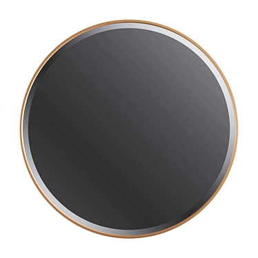 Modern Round Mirror 3D model image 1 