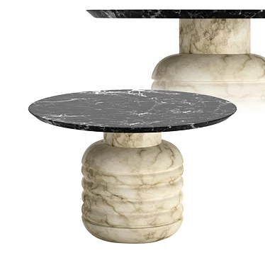 Marble Jean Coffee Table: Elegant and Chic 3D model image 1 