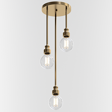 Elegant Venumblack Chandelier 3D model image 1 