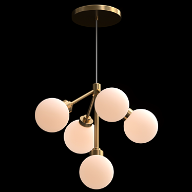 Elegant Venumblack_2 Chandelier 3D model image 1 