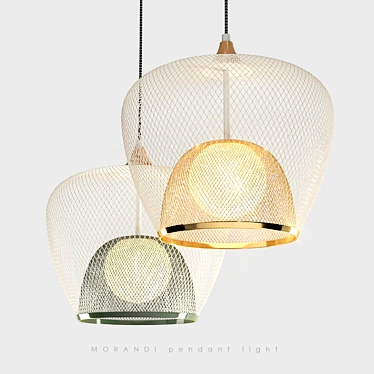 Morandi Pendant Lamps 3D model image 1 