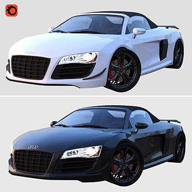 2012 Audi R8 GT Spyder: Sporty Style 3D model image 1 