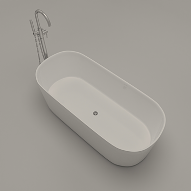 Luxury Freestanding Bathtub with Tub 3D model image 1 