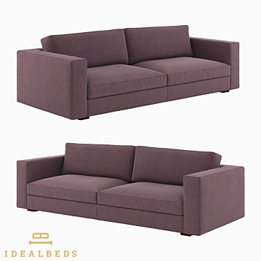 Maddox 3-Seater Sofa: Versatile, Stylish, and Comfortable 3D model image 1 