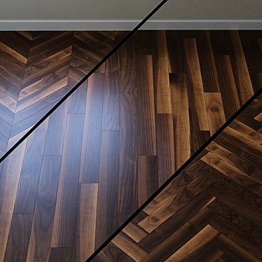 Elegant Forte Walnut Parquet 3D model image 1 