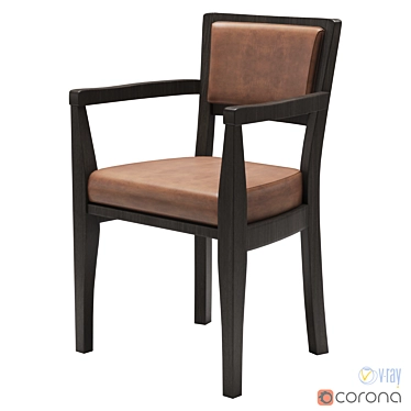 Elegant Promemoria Bistrot Chair 3D model image 1 