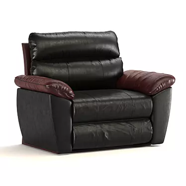 Luxury Leather Armchair: Polys 1 610 386 3D model image 1 