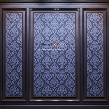 Decorative Wall Molding Panels 3D model image 1 