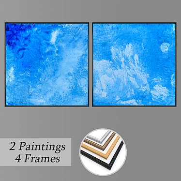 Modern Wall Art Set No. 1942 3D model image 1 