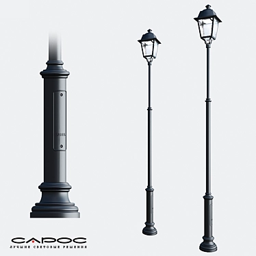 Arbat Classic Outdoor Lighting Pole 3D model image 1 