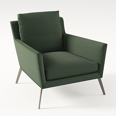 Sleek Contemporary Armchair: Ava 3D model image 1 