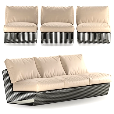 Timeless Elegance: Rugiano Infinity Sofa 3D model image 1 