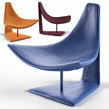 Modern Italian Luxury: Il Loft Giorgio Armchairs 3D model image 1 