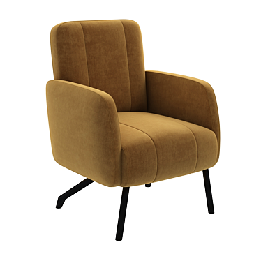 Elegant Euart Armchair: Style and Comfort 3D model image 1 