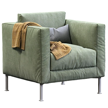 Box Armchair: Modern Design,
Comfort & Style 3D model image 1 