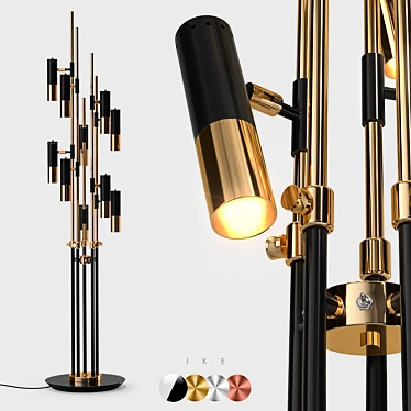 Elegant Illuminate: Delightfull IKE Floor Lamps 3D model image 1 