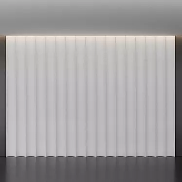 Modern 3D Wall Panel 3D model image 1 