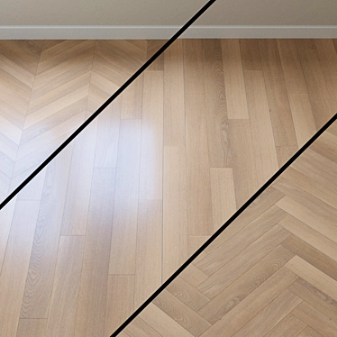 French Oak Parquet Board - Upofloor's Elegance 3D model image 1 