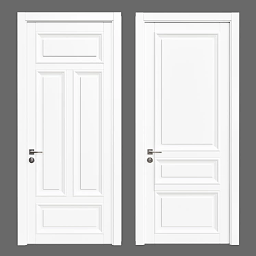 33 Doors: Stylish and Durable Selection 3D model image 1 